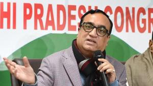 Senior Congress leader and former Union minister Ajay Maken also argued for a long-term advisory role for interim president Sonia Gandhi.(Arvind Yadav/HT PHOTO) Senior Congress leader and former Union minister Ajay Maken also argued for a long-term advisory role for interim president Sonia Gandhi.(Arvind Yadav/HT PHOTO)