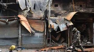 The team — comprising senior leaders Mukul Wasnik, Kumari Selja, Tariq Anwar, Shaktisinh Gohil and Sushmita Dev — had visited several riot-affected areas in the national capital in the past few days. ((Sanchit Khanna/HT Photo) The team — comprising senior leaders Mukul Wasnik, Kumari Selja, Tariq Anwar, Shaktisinh Gohil and Sushmita Dev — had visited several riot-affected areas in the national capital in the past few days. ((Sanchit Khanna/HT Photo)
