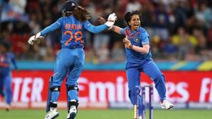 Poonam Yadav in action.(Twitter) Poonam Yadav in action.(Twitter)