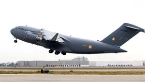 The C-17 Globemaster III transport aircraft which will be sent by the Indian Air Force to bring Indians back amid coronavirus scare.(AFP Photo) The C-17 Globemaster III transport aircraft which will be sent by the Indian Air Force to bring Indians back amid coronavirus scare.(AFP Photo)