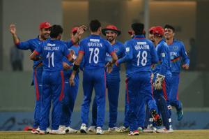 Afghanistan's players(AFP) Afghanistan's players(AFP)