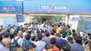 Yes bank was put under moratorium last Thursday.(AP Photo) Yes bank was put under moratorium last Thursday.(AP Photo)