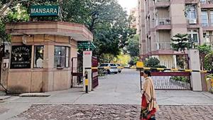 The two were killed in their apartment at a housing society in east Delhi’s New Ashok Nagar early Monday.(Sourced) The two were killed in their apartment at a housing society in east Delhi’s New Ashok Nagar early Monday.(Sourced)