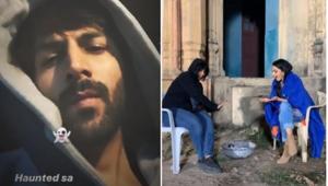 Kartik Aaryan and Kiara Advani are in Lucknow for the shoot of Bhool Bhulaiyaa 2.(Instagram) Kartik Aaryan and Kiara Advani are in Lucknow for the shoot of Bhool Bhulaiyaa 2.(Instagram)