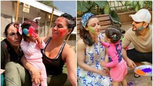 Holi 2020: Neha Dhupia and Soha Ali Khan among others shared pictures of their celebrations.(Instagram) Holi 2020: Neha Dhupia and Soha Ali Khan among others shared pictures of their celebrations.(Instagram)