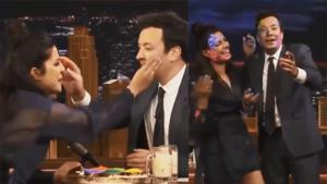 Priyanka Chopra played Holi with Jimmy Fallon in 2017. Priyanka Chopra played Holi with Jimmy Fallon in 2017.