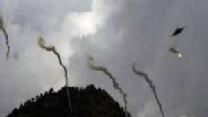 On Wednesday evening, a volley of rockets hit the Taji air base north of Baghdad, which hosts troops from the US-led coalition helping local forces battle jihadists.(ANI Twitter) On Wednesday evening, a volley of rockets hit the Taji air base north of Baghdad, which hosts troops from the US-led coalition helping local forces battle jihadists.(ANI Twitter)
