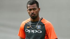India's Hardik Pandya during nets.(Action Images via Reuters) India's Hardik Pandya during nets.(Action Images via Reuters)