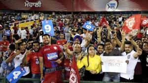 Representative image: File image of KXIP fans cheering the team on during an IPL match.(Keshav Singh/Hindustan Times) Representative image: File image of KXIP fans cheering the team on during an IPL match.(Keshav Singh/Hindustan Times)
