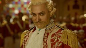 Aamir Khan in a still from Thugs of Hindostan. Aamir Khan in a still from Thugs of Hindostan.