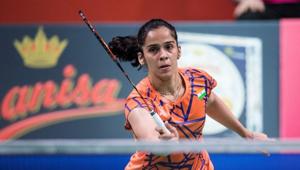 India's Saina Nehwal against Tai Tzu Ying of Chinese Taipei.(REUTERS) India's Saina Nehwal against Tai Tzu Ying of Chinese Taipei.(REUTERS)