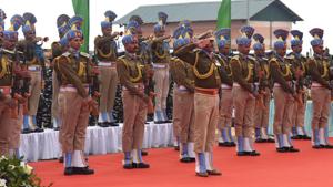 Taking a similar action, the CISF had last week postponed its anniversary day celebrations to be held on Friday.(Waseem Andrabi / HT file photo) Taking a similar action, the CISF had last week postponed its anniversary day celebrations to be held on Friday.(Waseem Andrabi / HT file photo)