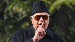 National Conference patron Farooq Abdullah speaks to media after his Public Safety Act (PSA) was revoked by J-K administration.(PTI Photo) National Conference patron Farooq Abdullah speaks to media after his Public Safety Act (PSA) was revoked by J-K administration.(PTI Photo)