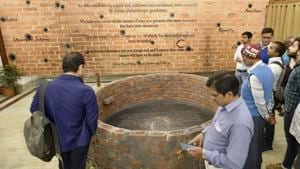 The ‘Jallianwala Bagh’ exhibition that was inaugurated on the occasion of the 130th foundation day of National Archives will be up for the public to view till April 30, from 10:00 am to 5:30 pm.(Burhaan Kinu/HT Photo) The ‘Jallianwala Bagh’ exhibition that was inaugurated on the occasion of the 130th foundation day of National Archives will be up for the public to view till April 30, from 10:00 am to 5:30 pm.(Burhaan Kinu/HT Photo)