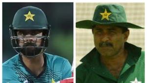 Javed Miandad and Ahmed Shehzad.(HT Collage)