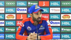 Karachi Kings cricketer Mohammad Rizwan.(Twitter) Karachi Kings cricketer Mohammad Rizwan.(Twitter)