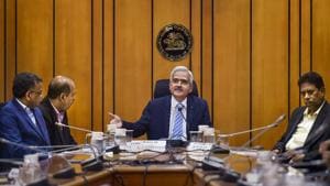Mumbai: Reserve Bank of India (RBI) Governor Shaktikanta Das addresses a press conference, at RBI headquarters in Mumbai, Monday, March 16, 2020.(PTI) Mumbai: Reserve Bank of India (RBI) Governor Shaktikanta Das addresses a press conference, at RBI headquarters in Mumbai, Monday, March 16, 2020.(PTI)