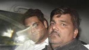 Tahir Hussain was booked for his alleged role in the murder of the IB staffer during the communal riots that rocked the city last month.(Sanjeev Verma/HT PHOTO) Tahir Hussain was booked for his alleged role in the murder of the IB staffer during the communal riots that rocked the city last month.(Sanjeev Verma/HT PHOTO)