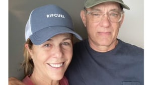 Tom Hanks and his wife Rita Wilson have posted to social media about their run-in with COVID-19, thanking their Australian carers and urging their fans to follow the advice of experts on avoiding the disease.(Photo Credit: Tom Hanks/ Twitter)