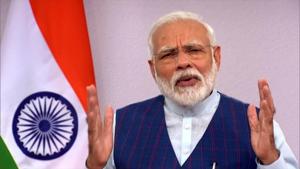 Prime Minister Narendra Modi participates in birth centenary celebrations of Bangladesh’s founder Sheikh Mujibur Rahman, via video conferencing, in New Delhi on Tuesday.(ANI) Prime Minister Narendra Modi participates in birth centenary celebrations of Bangladesh’s founder Sheikh Mujibur Rahman, via video conferencing, in New Delhi on Tuesday.(ANI)