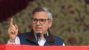 File photo of former Chief Minister of Jammu and Kashmir Omar Abdullah.(AFP) File photo of former Chief Minister of Jammu and Kashmir Omar Abdullah.(AFP)