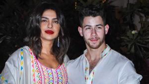 Priyanka Chopra Jonas along with her husband and singer Nick Jonas.(PTI) Priyanka Chopra Jonas along with her husband and singer Nick Jonas.(PTI)