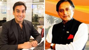 The image shows Shashi Tharoor and his son Ishaan Tharoor.(Screengrab) The image shows Shashi Tharoor and his son Ishaan Tharoor.(Screengrab)