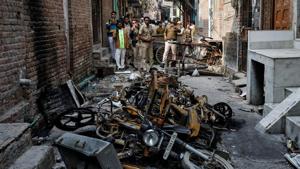 Hundreds of families were also displaced due to the riots that took place in the national capital.(Reuters file photo) Hundreds of families were also displaced due to the riots that took place in the national capital.(Reuters file photo)