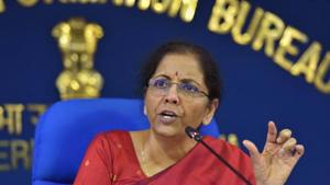 Union finance minister Nirmala Sitharaman met her Cabinet colleagues and senior officials to evaluate sector-specific concerns(PTI) Union finance minister Nirmala Sitharaman met her Cabinet colleagues and senior officials to evaluate sector-specific concerns(PTI)