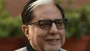 Rajya Sabha Member of Parliament and Chairman of Essel Group Subhash Chandra appeared before the Enforcement Directorate on Saturday in Mumbai.(HT PHOTO.) Rajya Sabha Member of Parliament and Chairman of Essel Group Subhash Chandra appeared before the Enforcement Directorate on Saturday in Mumbai.(HT PHOTO.)