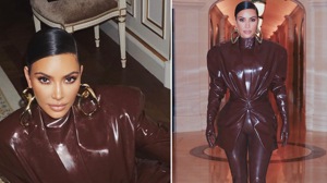American reality TV star Kim Kardashian West loves skin-hugging latex dresses, but in a new ‘Keeping Up with the Kardashians’ sneak peek, fans get a look at the struggle she faces to get into the ensembles.(INSTAGRAM) American reality TV star Kim Kardashian West loves skin-hugging latex dresses, but in a new ‘Keeping Up with the Kardashians’ sneak peek, fans get a look at the struggle she faces to get into the ensembles.(INSTAGRAM)