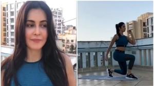 Katrina Kaif shared her home workout routine on Instagram. Katrina Kaif shared her home workout routine on Instagram.
