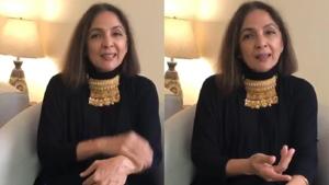 Neena Gupta shows off her new necklace on Instagram. Neena Gupta shows off her new necklace on Instagram.