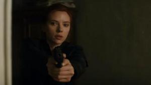 Scarlett Johansson in a still from the Black Widow trailer. Scarlett Johansson in a still from the Black Widow trailer.