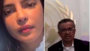 A screengrab from Priyanka Chopra’s live interaction. A screengrab from Priyanka Chopra’s live interaction.