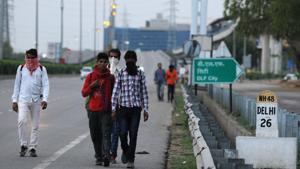 The irony is migrant workers will be expected to return to cities as soon as the lockdown is over(Parveen Kumar/Hindustan Times) The irony is migrant workers will be expected to return to cities as soon as the lockdown is over(Parveen Kumar/Hindustan Times)
