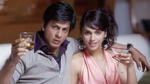 Shah Rukh Khan and Isha Koppikar in a still from Don. Shah Rukh Khan and Isha Koppikar in a still from Don.