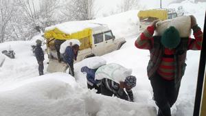 Snow and rain is likely to continue in middle and higher hills of the state for the next two days.(ANI) Snow and rain is likely to continue in middle and higher hills of the state for the next two days.(ANI)