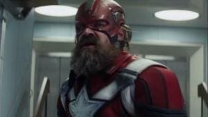 David Harbour in a still from the Black Widow trailer. David Harbour in a still from the Black Widow trailer.