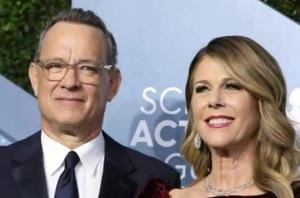 Tom Hanks and Rita Wilson returned to USA on Saturday.(REUTERS) Tom Hanks and Rita Wilson returned to USA on Saturday.(REUTERS)