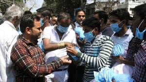 With the number of cases increasing, the government has decided to set up a 100-bed isolation hospital at every district headquarters, Gujarat chief minister Vijay Rupani said.(ANI) With the number of cases increasing, the government has decided to set up a 100-bed isolation hospital at every district headquarters, Gujarat chief minister Vijay Rupani said.(ANI)