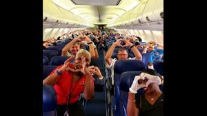 Health workers flying to New York.(Instagram/@southwestair) Health workers flying to New York.(Instagram/@southwestair)