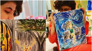 Tahira Kashyap has taken to painting during the coronavirus lockdown. Tahira Kashyap has taken to painting during the coronavirus lockdown.