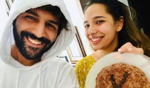 Kartik Aaryan attempted to bake a cake for his sister Dr Kritika Tiwari. Kartik Aaryan attempted to bake a cake for his sister Dr Kritika Tiwari.