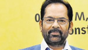 Minister of State for Minority Affairs Mukhtar Abbas Naqvi(PTI File) Minister of State for Minority Affairs Mukhtar Abbas Naqvi(PTI File)