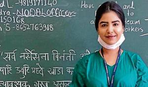 Actor Shikha Malhotra, who has a degree in nursing, is volunteering at a government hospital in Mumbai during the coronavirus pandemic. Actor Shikha Malhotra, who has a degree in nursing, is volunteering at a government hospital in Mumbai during the coronavirus pandemic.
