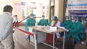 Indore has recorded over 60 Covid-19 patients. The alleged attack took place in Tatt Patti Bakhal area.(Image for representation)(Yogendra Kumar/HT PHOTO) Indore has recorded over 60 Covid-19 patients. The alleged attack took place in Tatt Patti Bakhal area.(Image for representation)(Yogendra Kumar/HT PHOTO)