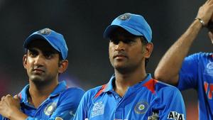 File photo of MS Dhoni and Gautam Gambhir.(Getty Images) File photo of MS Dhoni and Gautam Gambhir.(Getty Images)