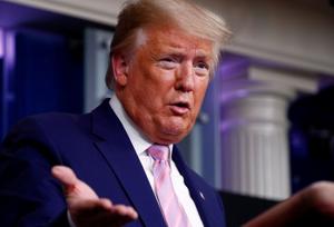 U.S. President Donald Trump addresses the daily coronavirus response briefing at the White House in Washington, U.S., April 1, 2020.(REUTERS) U.S. President Donald Trump addresses the daily coronavirus response briefing at the White House in Washington, U.S., April 1, 2020.(REUTERS)