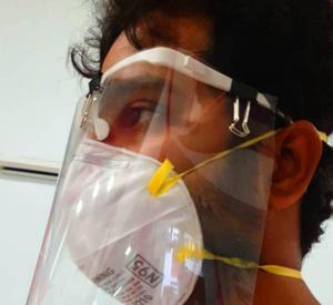 Face shield developed by IIT Roorkee.(HT Photo) Face shield developed by IIT Roorkee.(HT Photo)